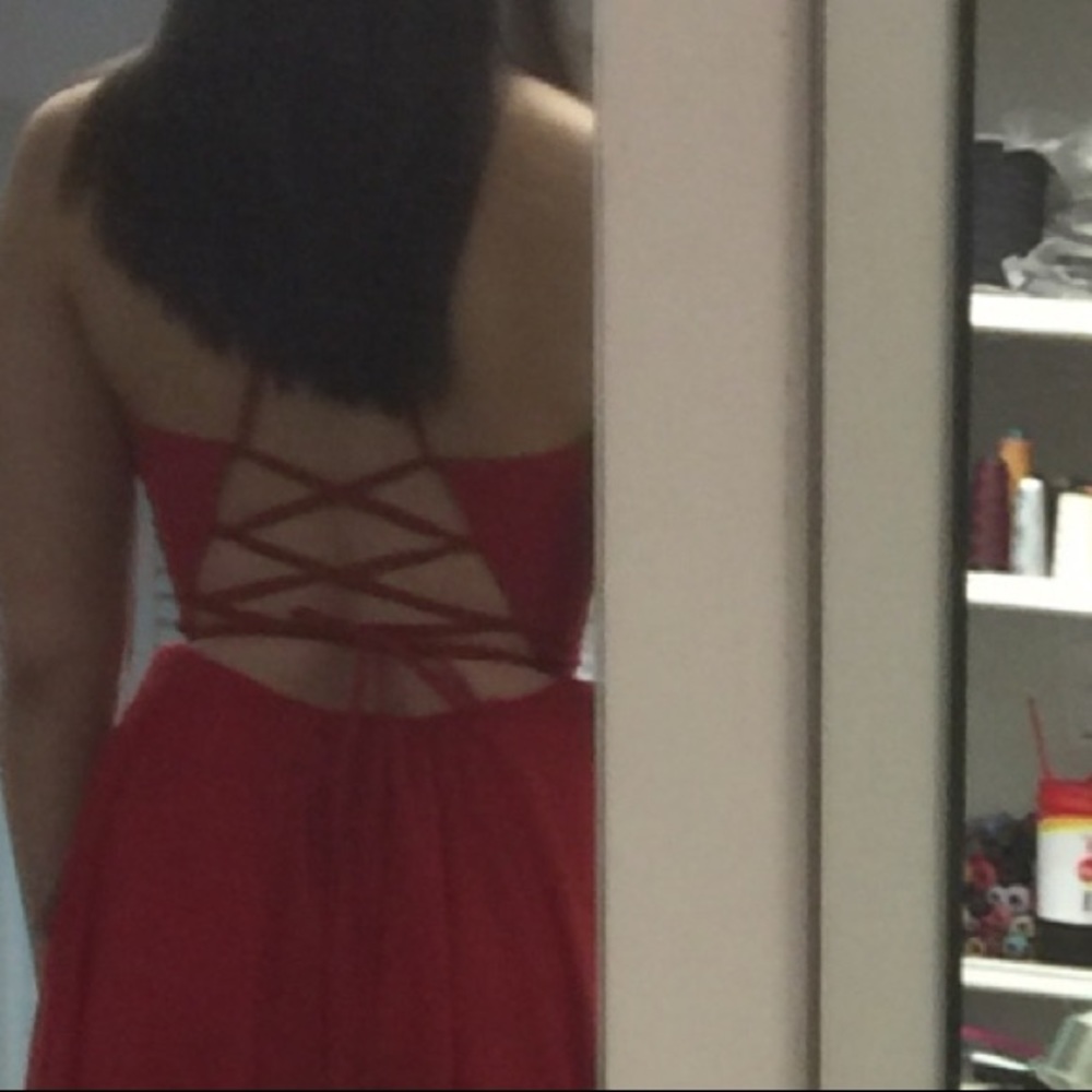 Red prom dress